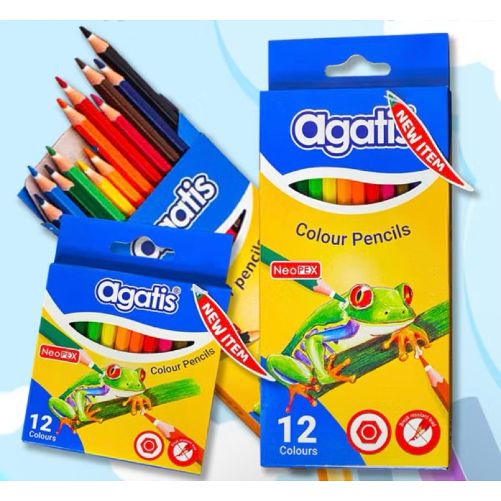 

Pensil Warna Agatis NewPex 12 Warna Panjang/Pendek