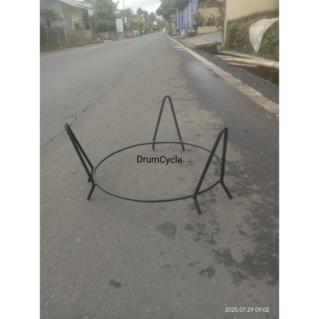Rak Komposter 120-150 Liter/ Rak Tong Sampah Besi - Diameter 35 cm, Tinggi 20 cm