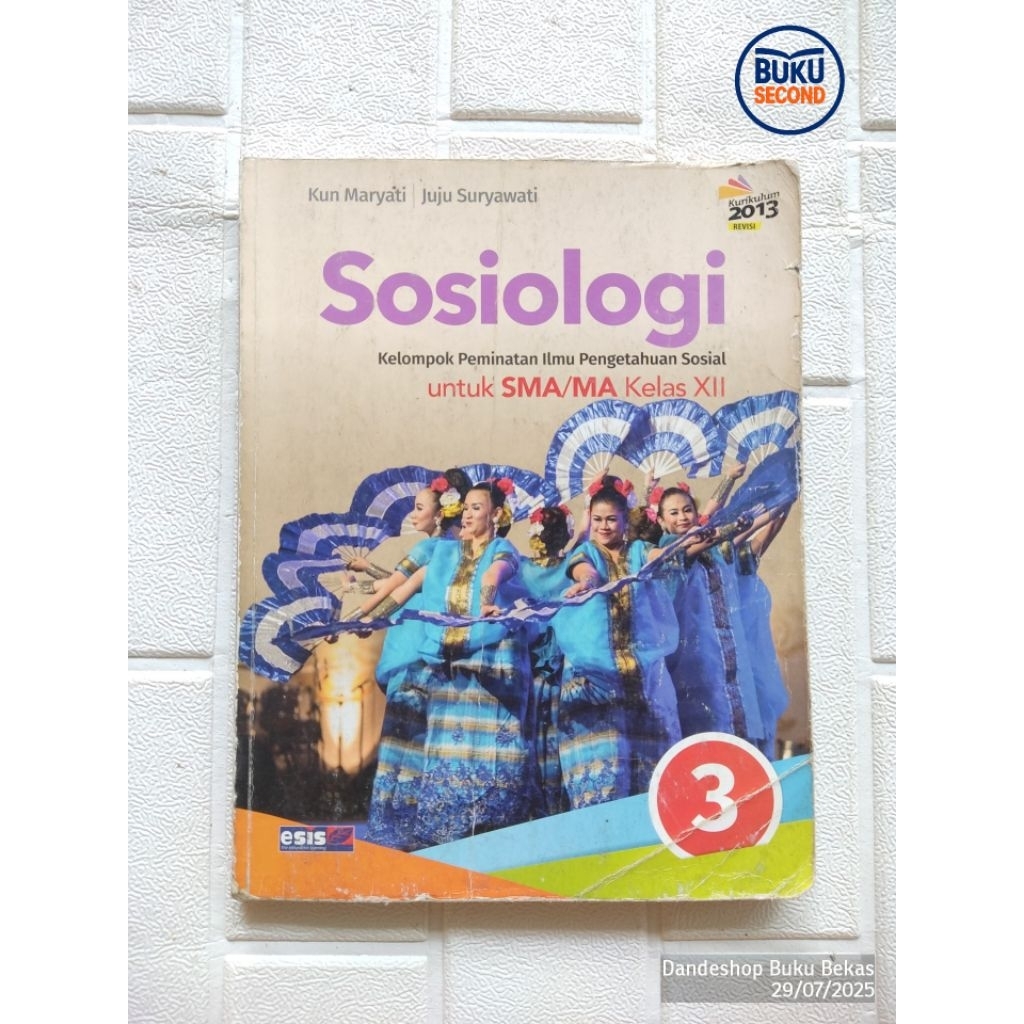 Sosiologi Kelompok Peminatan IPS untuk SMA MA Kelas XII 12 3  - Buku Bekas Preloved Original
