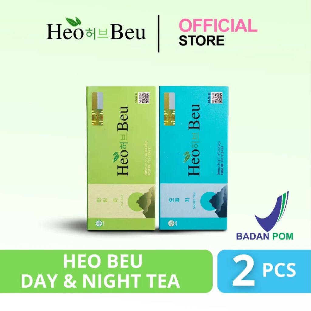 

Heo Beu Tea Korea Siang & Malam Viral Bisa COD