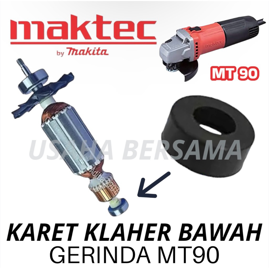 KARET BEARING GERINDA MAKTEC MT90 / KARET BEARING BAWAH MT90 / KARET KLAHER BAWAH MT90 / KARET BEARI