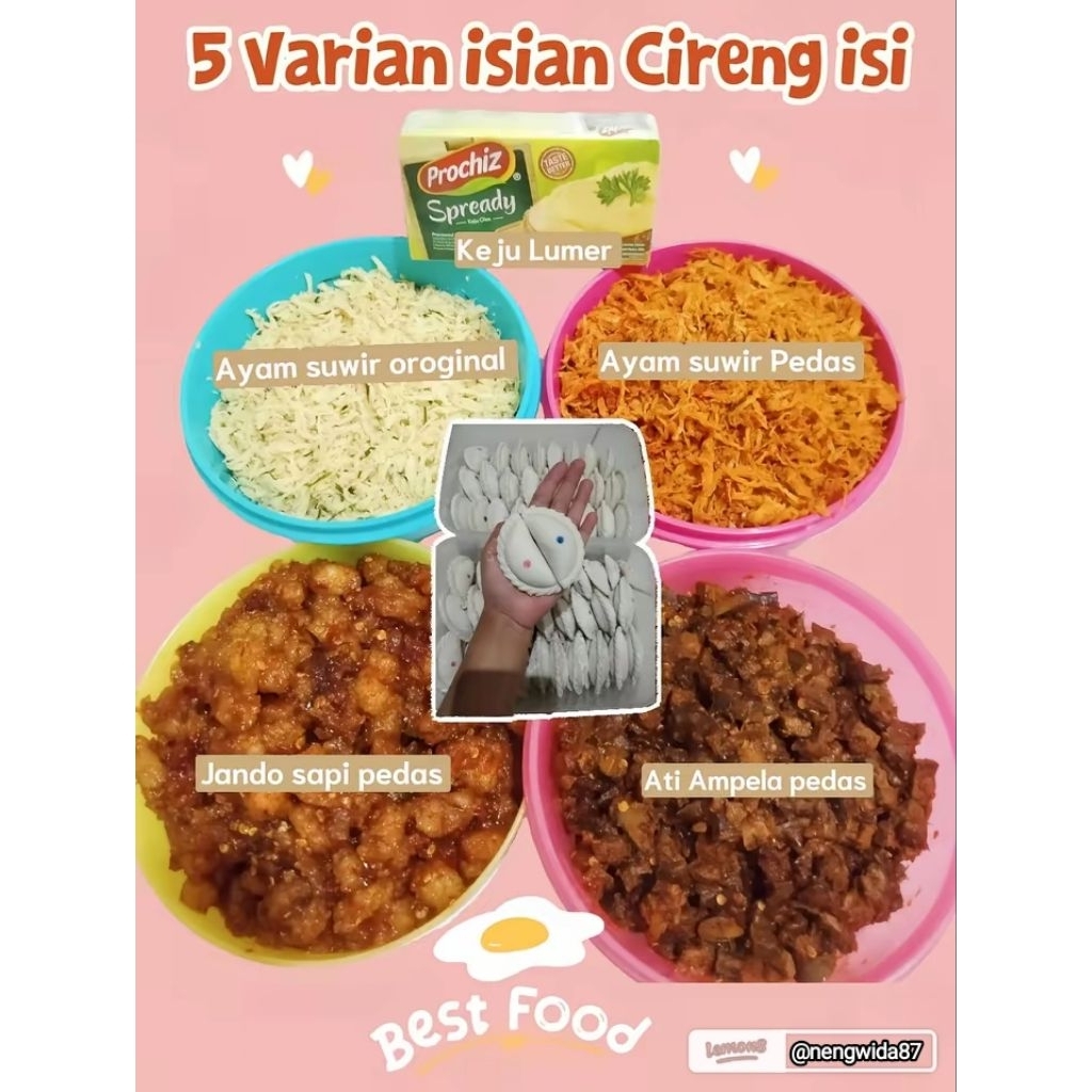 

Cireng isi Ayam suwir