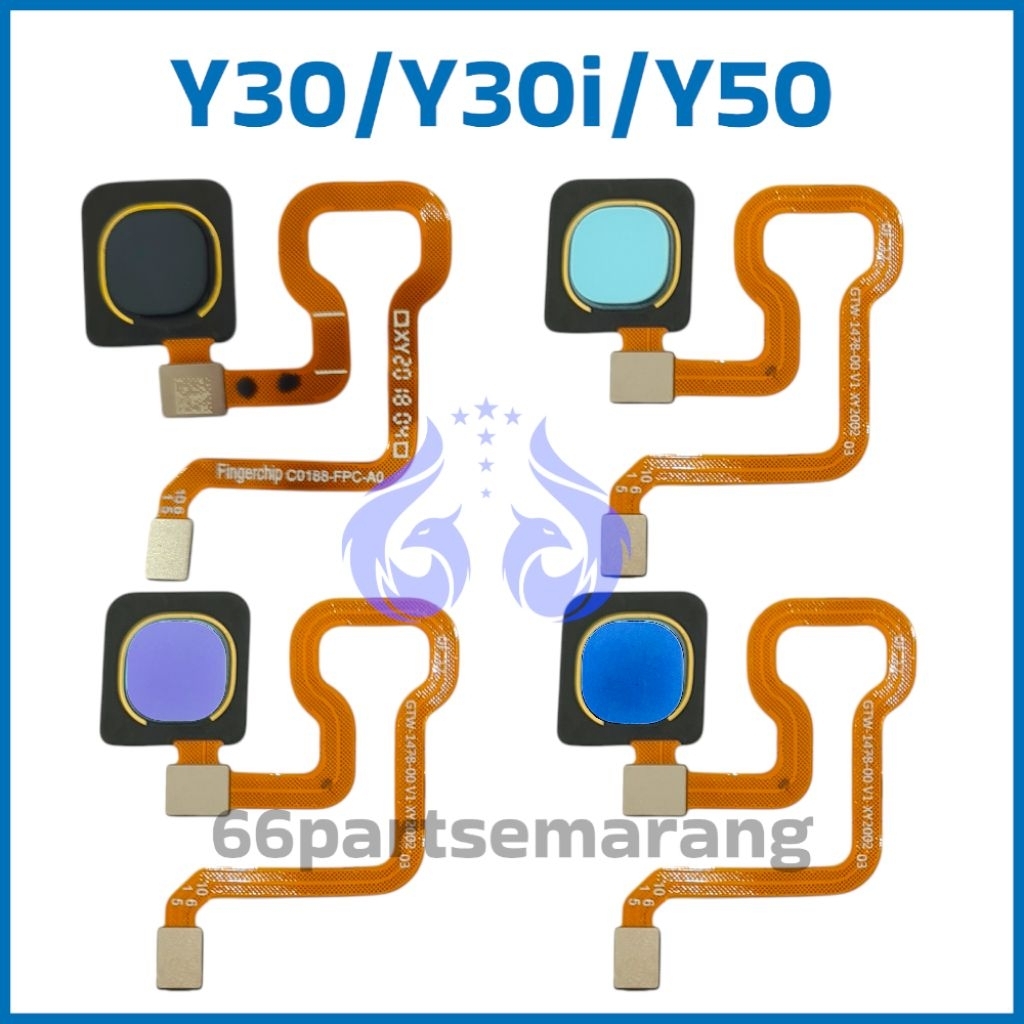 Flexibel Fingerprint Sidik Jari Vivo Y30 / Y30i / Y50 PD1987 Copotan Cabutan Bekas