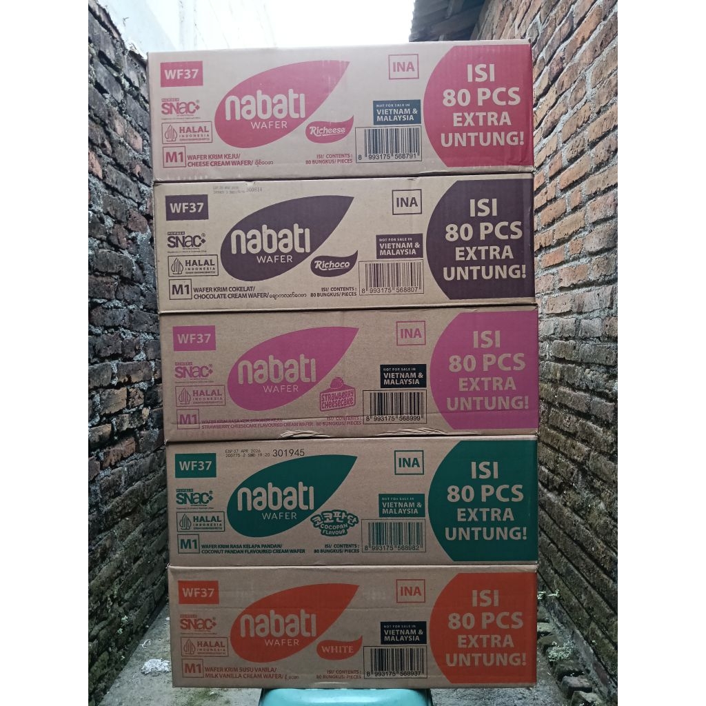

Grosir Nabati 37gr 1 dus isi 80 pcs // Banyak pilihan rasa