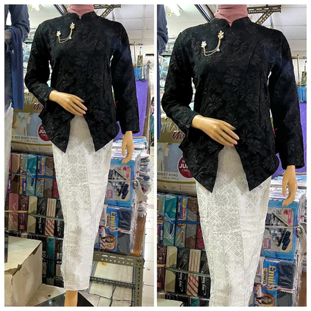 RC Kebaya JANGGAN Jacquard Free Bross Kualitas Premium Kartini Jawa Wisuda