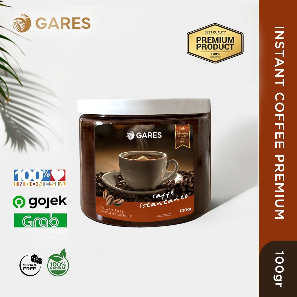 

[GARES] KOPI INSTANT ARABICA TANPA AMPAS LOCAL BLEND MIRIP VIETNAMESE COFFEE EXPORT QUALITY