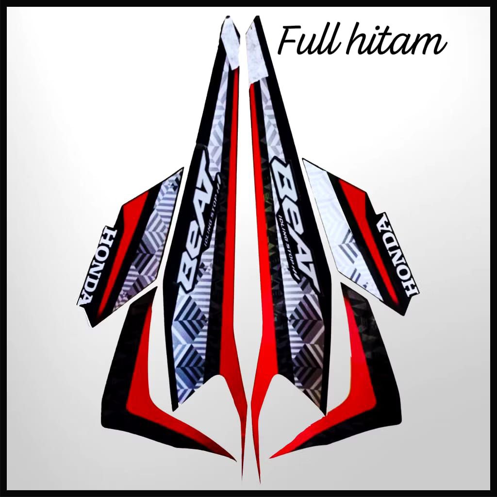stiker striping list les body motor honda beat iss 2021,termurah