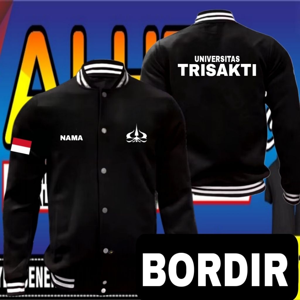 jaket bordir universitas Trisakti Jaket universitas Trisakti Jaket baseball universitas Trisakti Jak