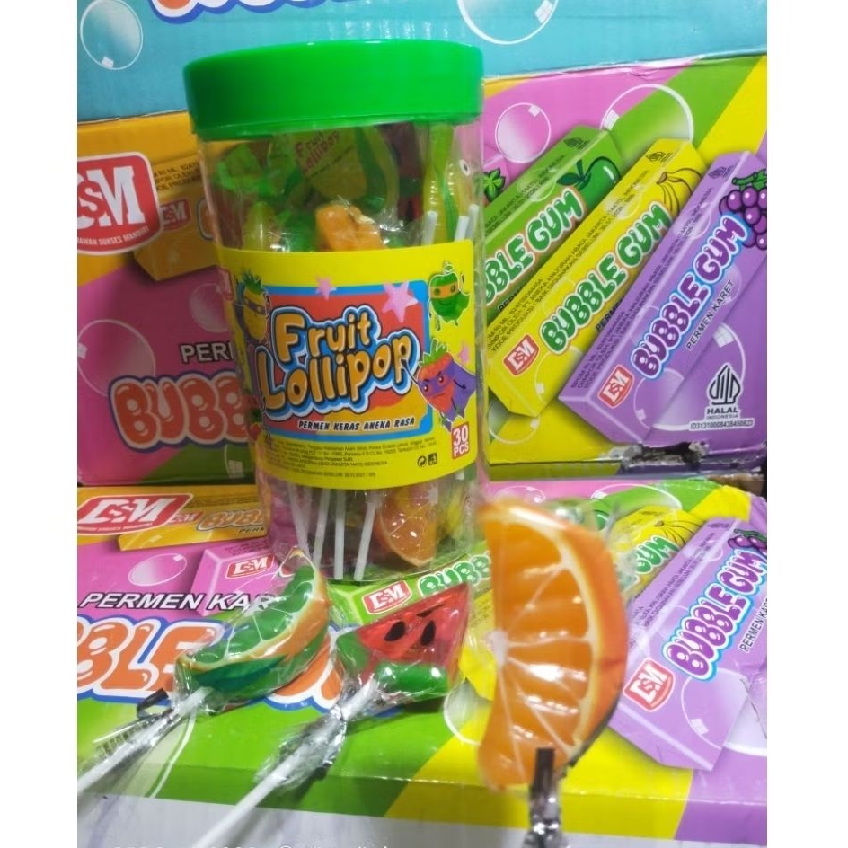 

Permen TOPLES Lolipop Fruit Aneka Rasa Buah Isi 30 Pcs