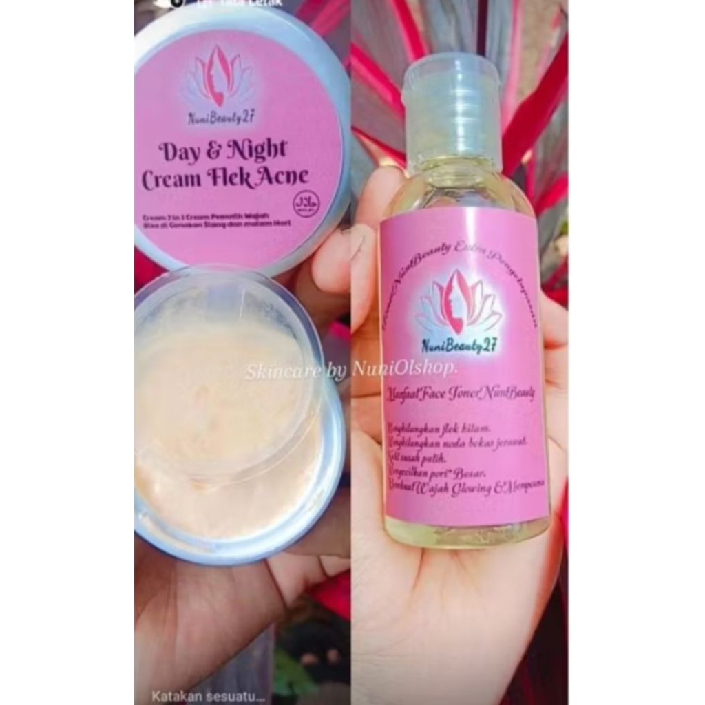 Paket Skincare N'A Glow Toner & Cream 2'in