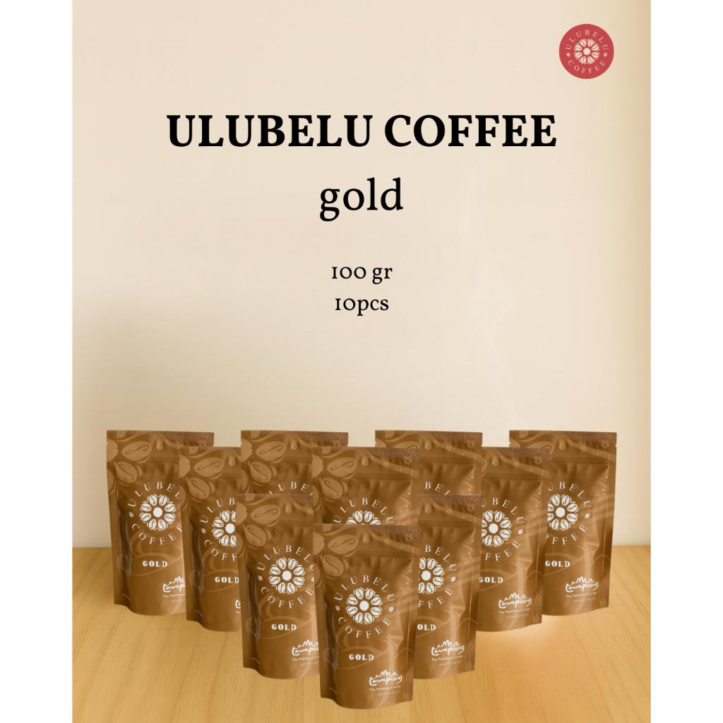 

ULUBELU COFFEE Lampung Bundle 10pcs Varian Gold 100gr - Biji Kopi Robusta Lampung / Kopi Bubuk / Biji Coffee Roast Original 100% / Biji Kopi Untuk Espresso / Kopi Susu / Blend