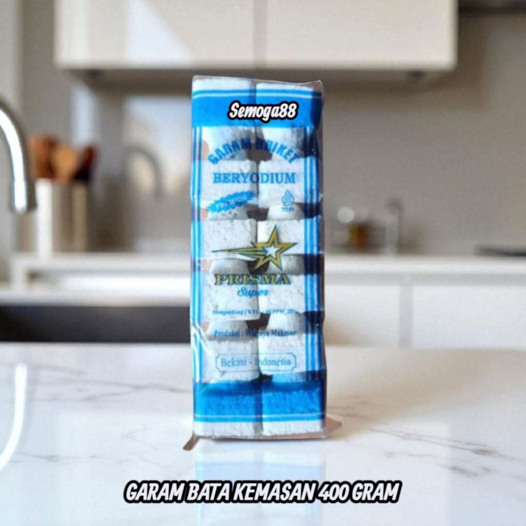 

GARAM BATA 400 GRAM MERK PRISMA SUPER / GARAM BRIKET BERYODIUM / GARAM BALOK