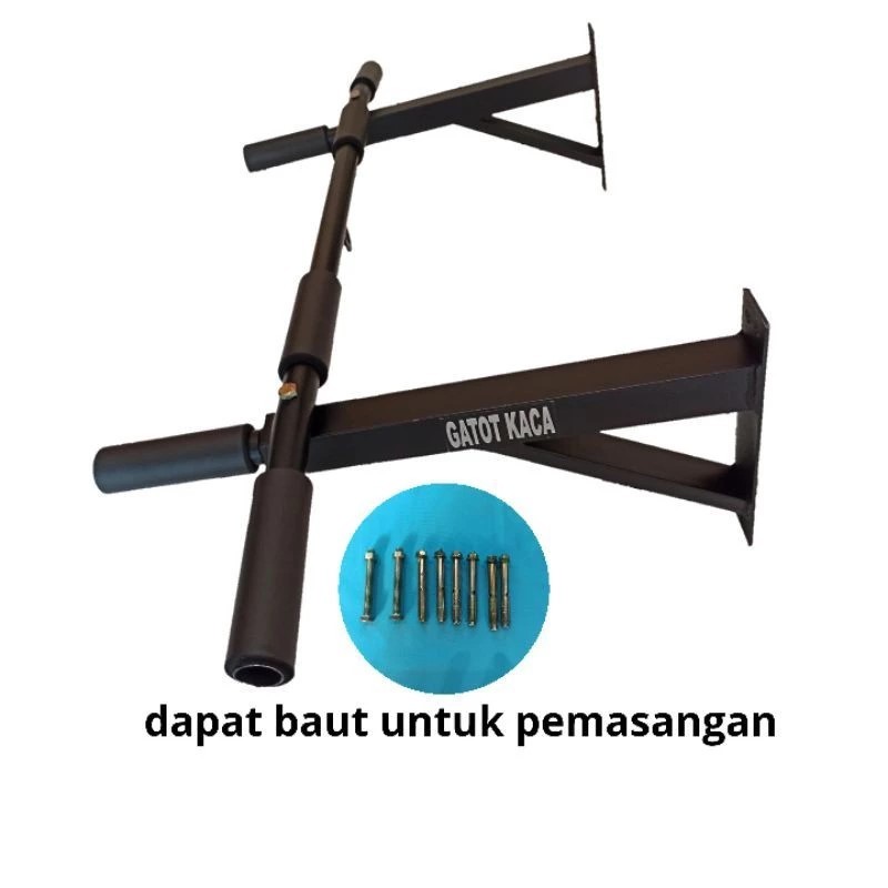 BESTPROMO ALAT PULL UP BAR 6 GRIP FITNESS DINDING RUMAH KUAT 200 KG