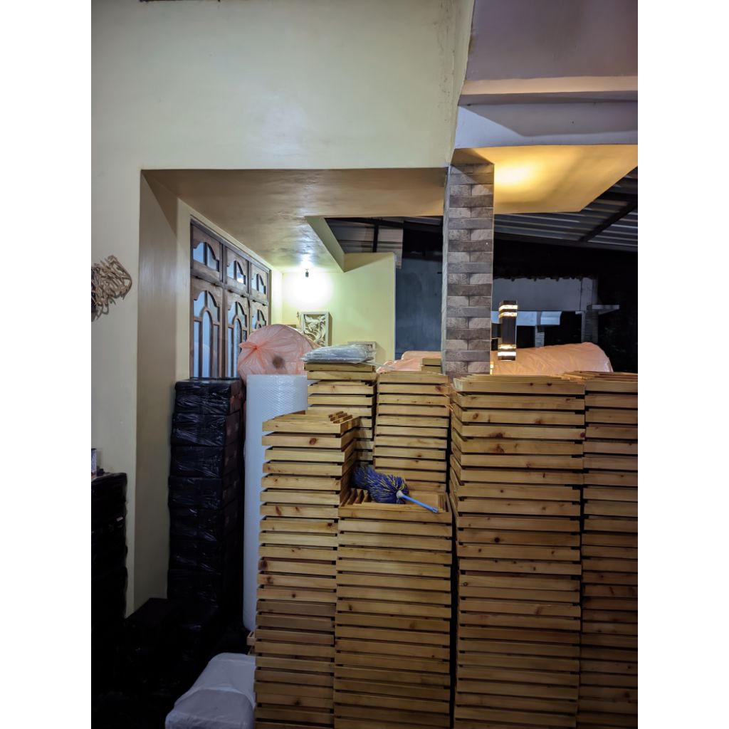 kotak hantaran pernikahan murah kayu jati belanda