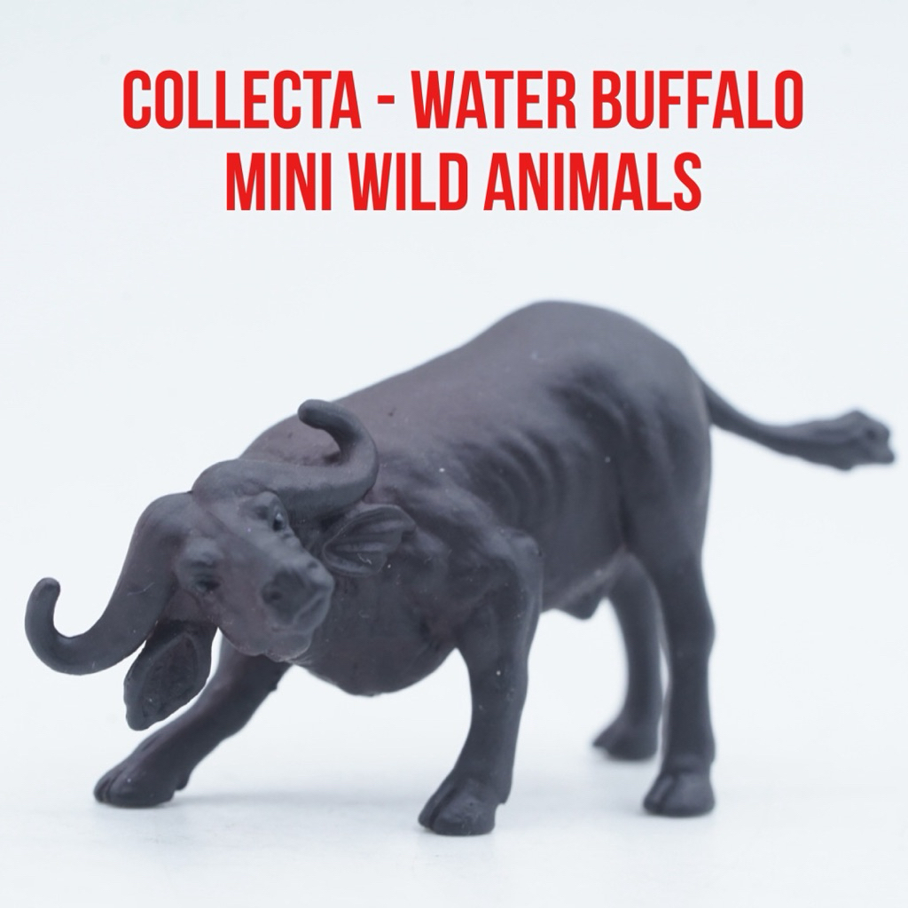 Collecta A1105 Mini Wild Animals - Water Buffalo Kerbau Air Tedong Bubalus buba - Small Size Ukuran 