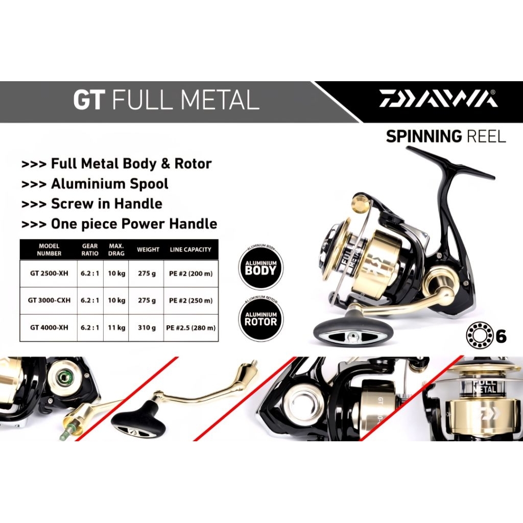 Reel Pancing Daiwa GT 3000 CXH