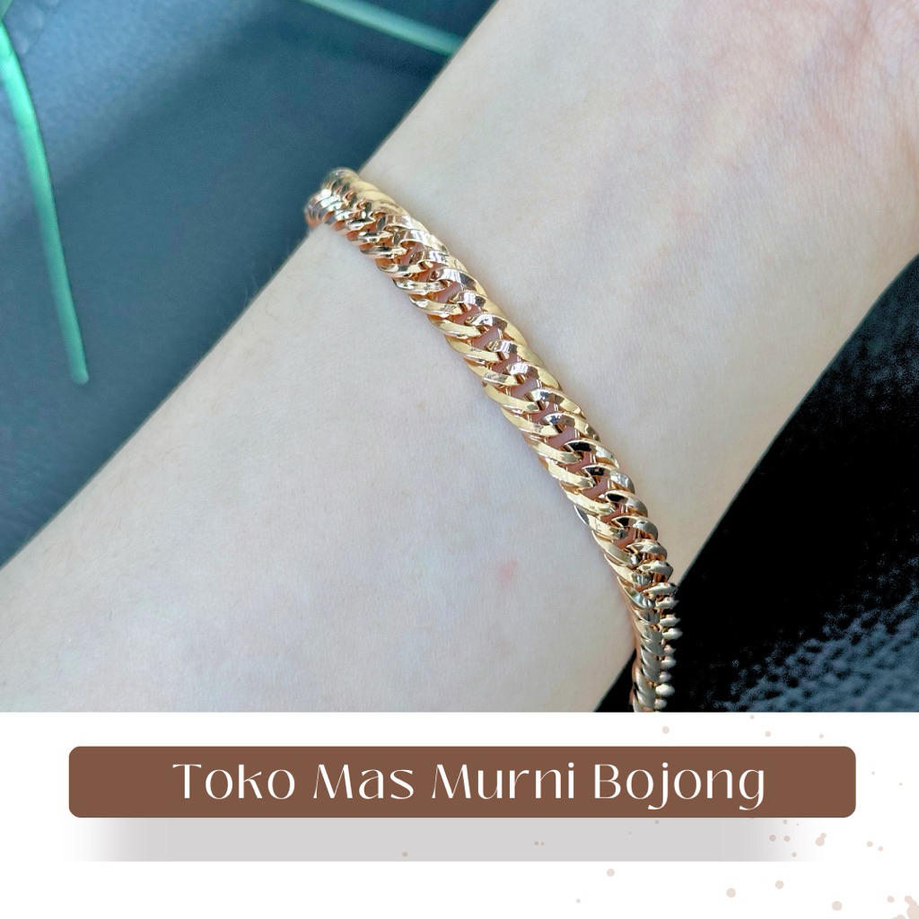gelang emas model rantai 6K toko mas murni