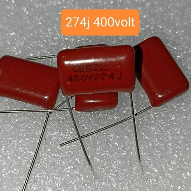 KAPASITOR MILAR 274J 400V CAPASITOR MYLAR 274 J 400 VOLT