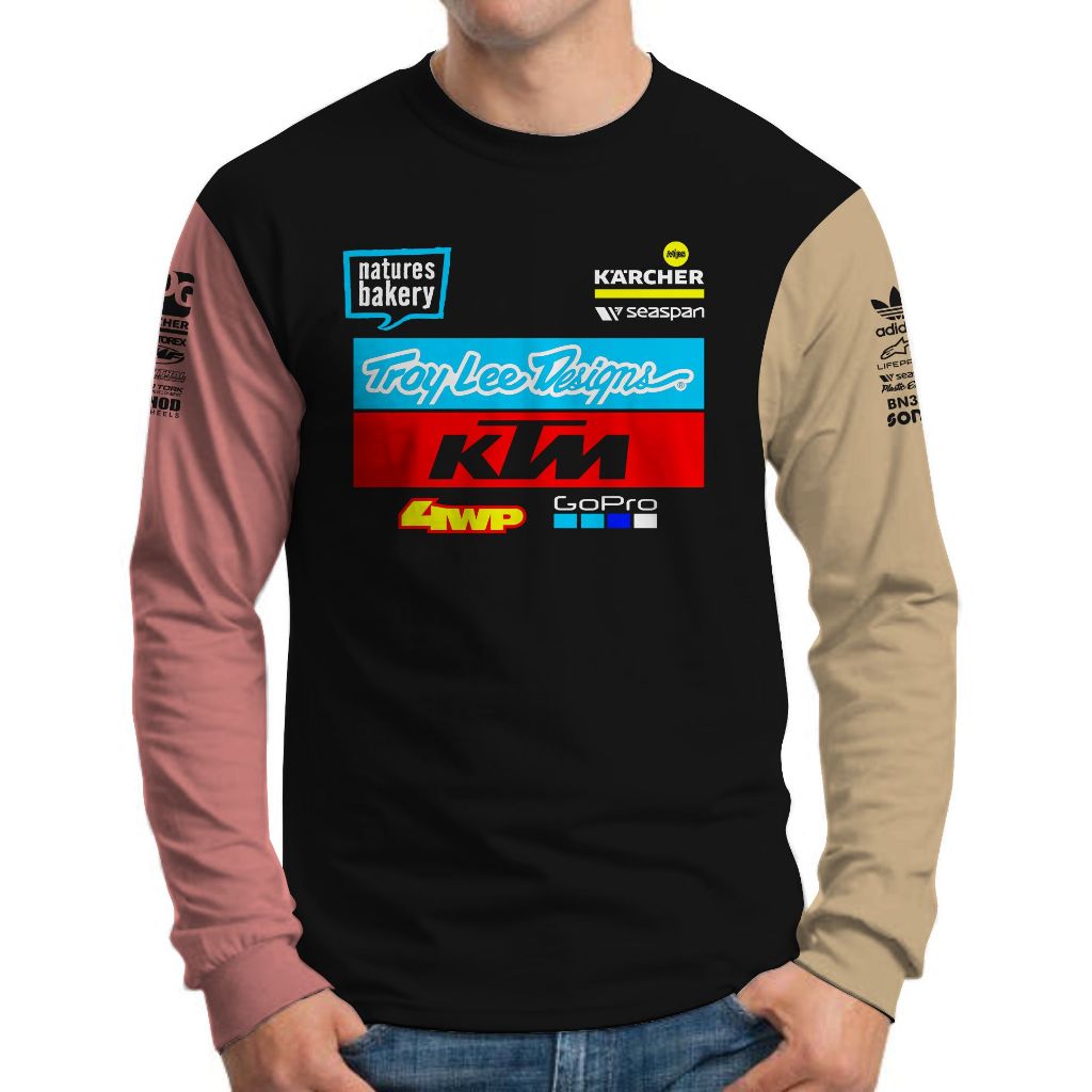 Kaos Lengan Panjang Pria Motor Trail Gopro Cross