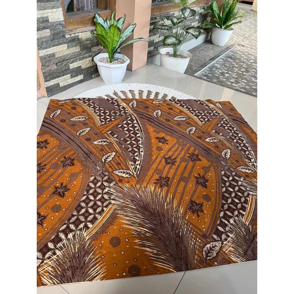 Kain Batik Ecoprint Bahan Katun Premium