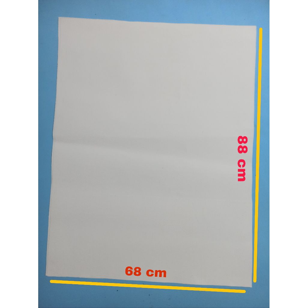 

kanvas lukis marsoto tebal lembaran ukuran ( - +)68×88 cm pas di pasang untuk spanram 80×60 3x lapis gesso