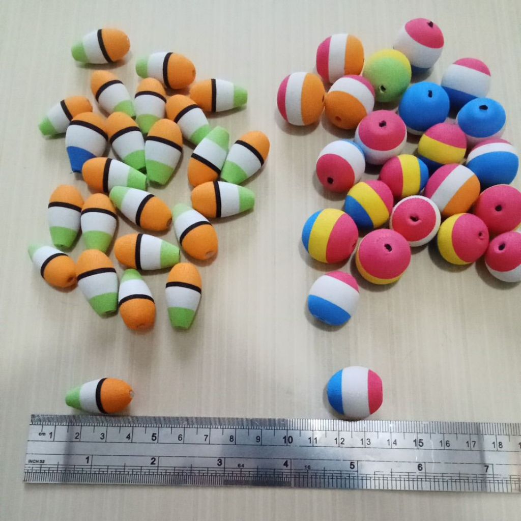 Pelampung pancing spon busa bolong tengah