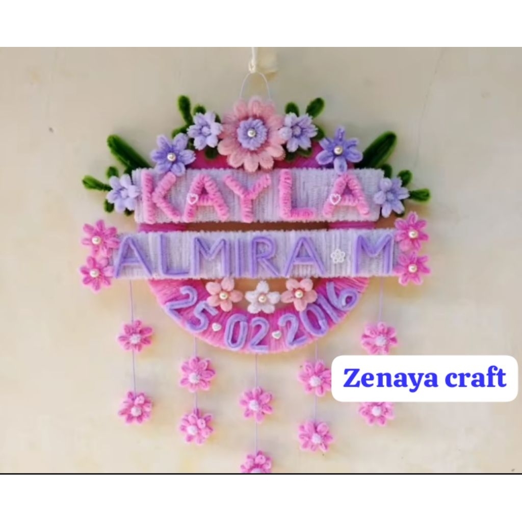 

gantungan nama kawat bulu