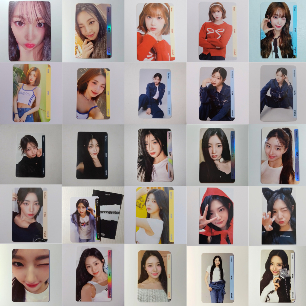 Triples Photocard Official - Hyerin, Dahyun, Seoyeon, Kaede, Yubin, Yooyeon, Xinyu - Lovelution MMT 