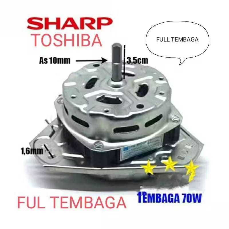Dinamo Spin 70W SHARP TEMBAGA Motor Mesin Cuci / Dinamo Spin Mesin Cuci Sharp