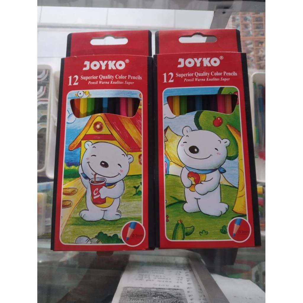 

PENSIL WARNA JOYKO PANJANG ll Superior Quality Color Pencils // isi 12 warna Kayu Stationery