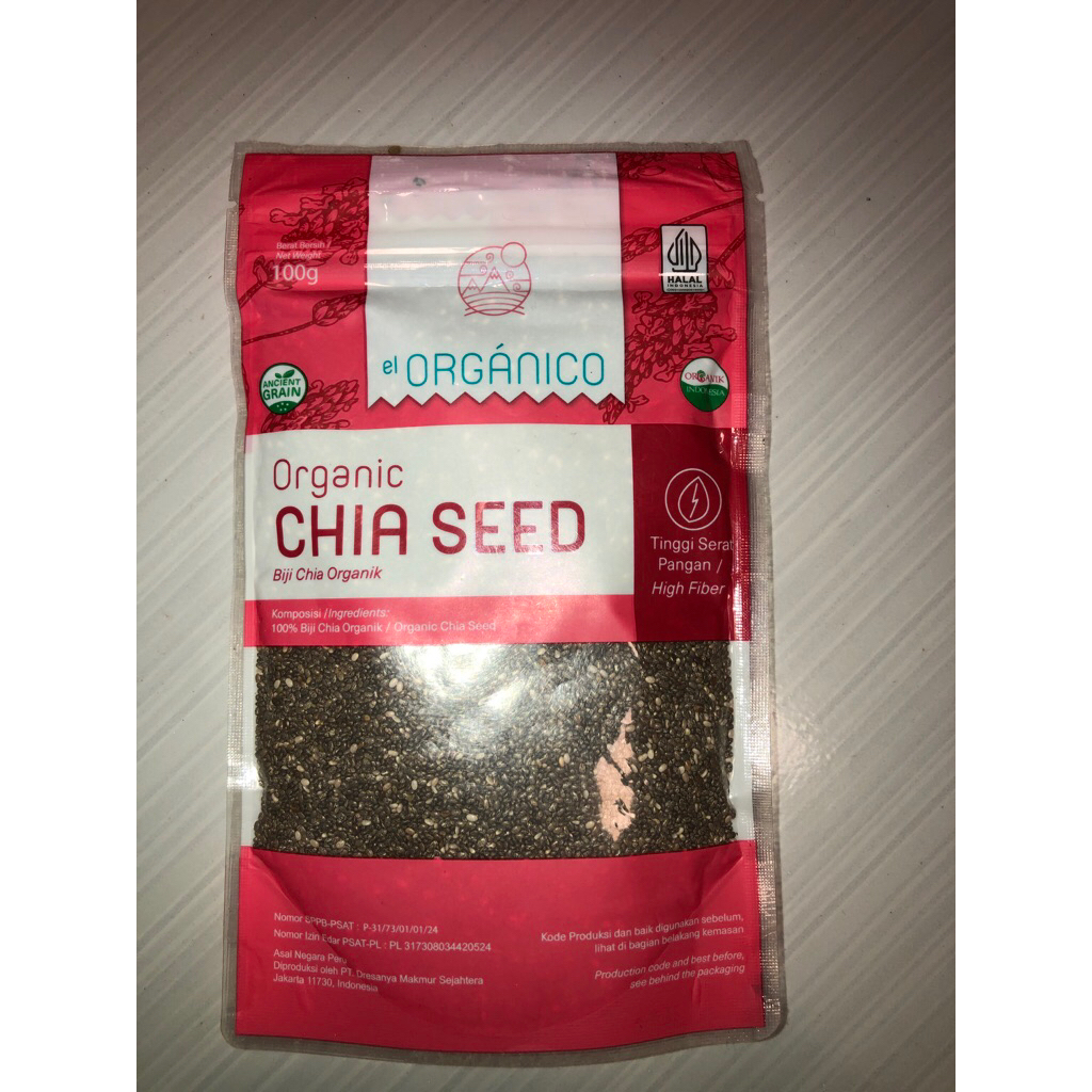 

Chia seed El Organico 100gr murah