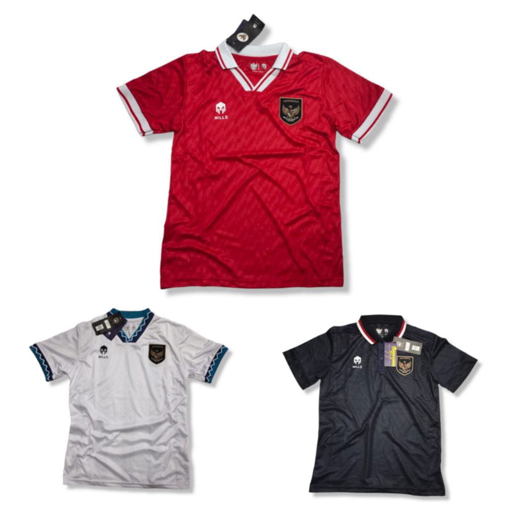 baju bola TIMNAS Indonesia Mills grade ori import