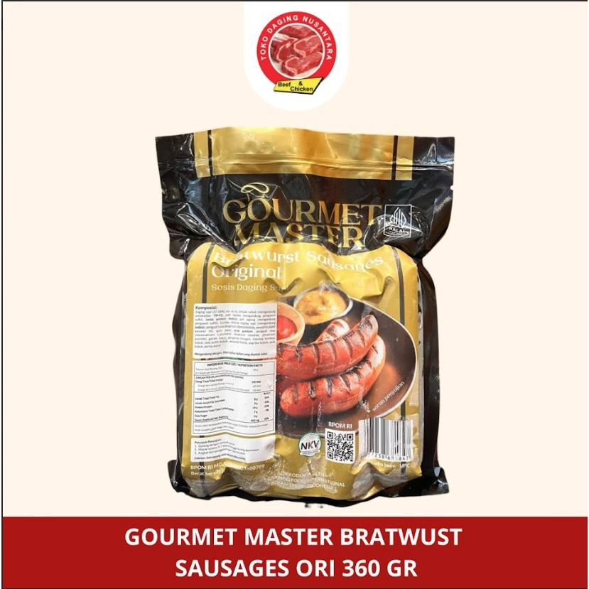 

GM BRATWUST SAUSAGES ORI 360G