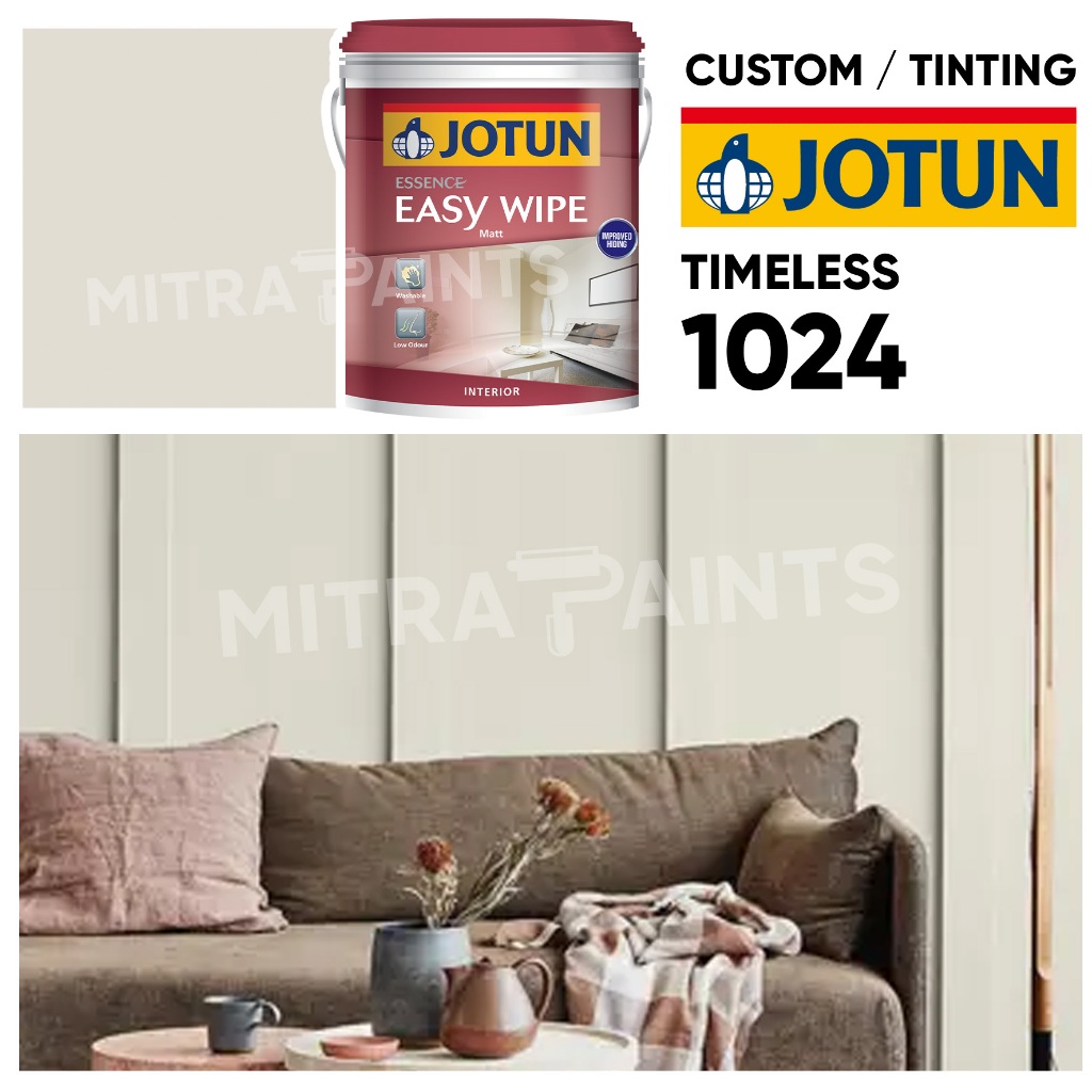 Promo Jotun Interior Easy Wipe 18 Liter Warna Timeless 1024 / Warna Custom Tinting Broken White