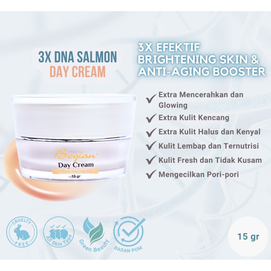 BOQIAN Day Cream DNA Salmon Brightening Anti Aging 15gr