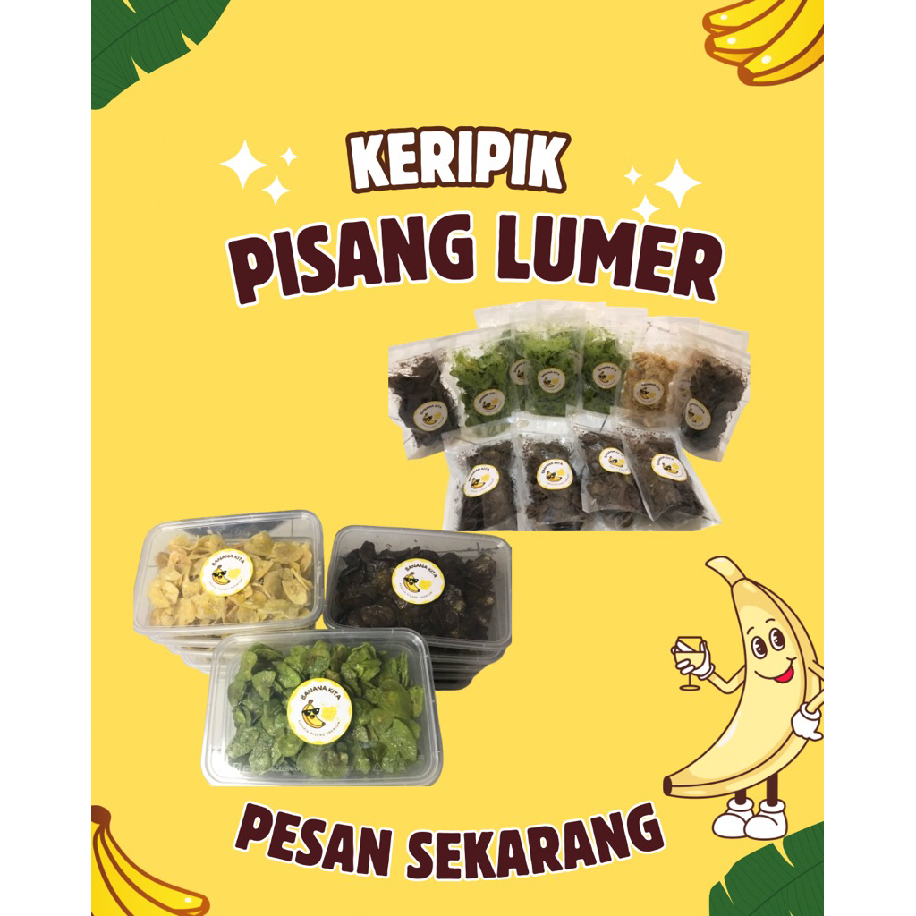 

PAKET BORONG 2Pouch dan 2Box / Keripik pisang lumer / Porsi kenyang