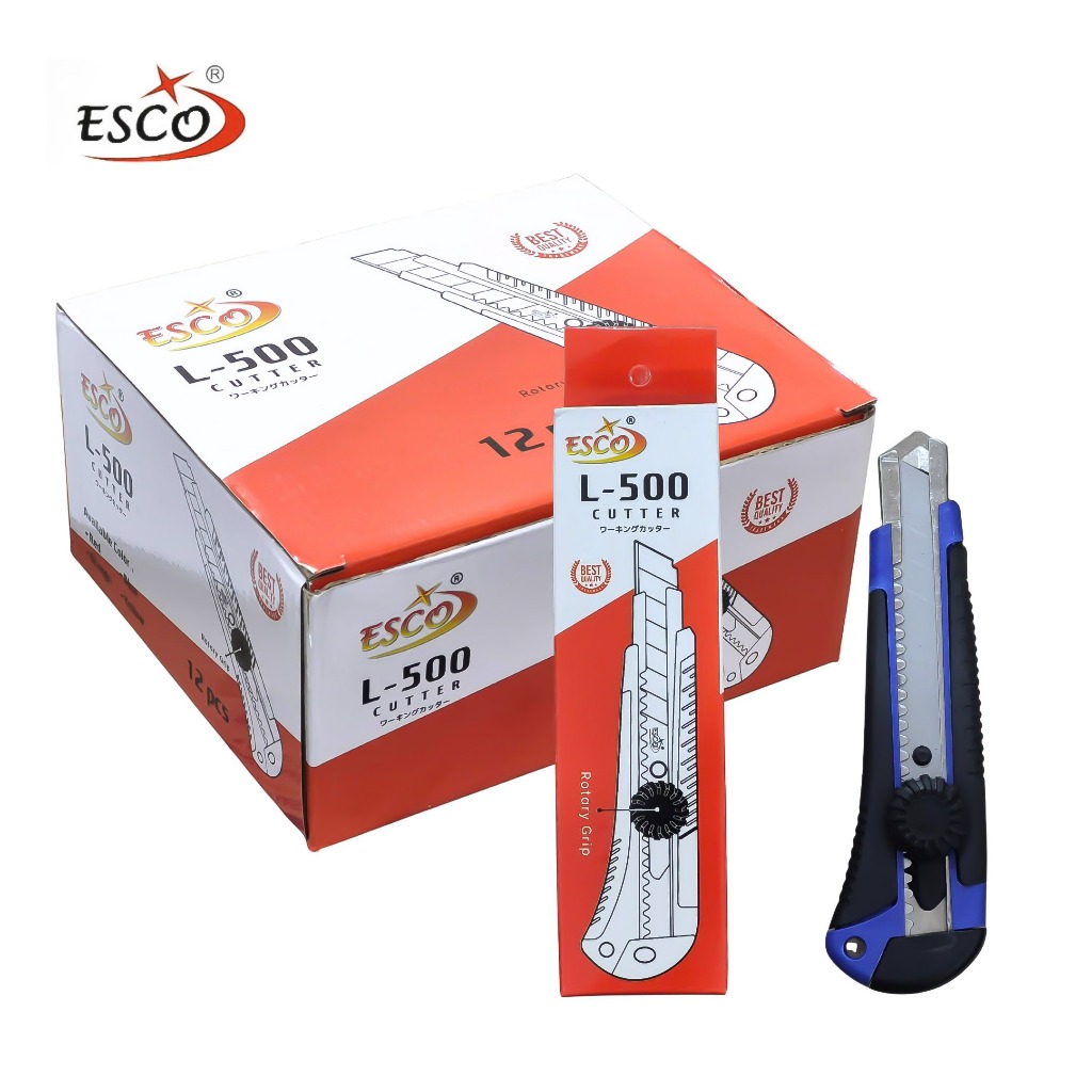 

1 LSN / 12 Pcs Pemotong / Cutter Esco L-500 (Putar)