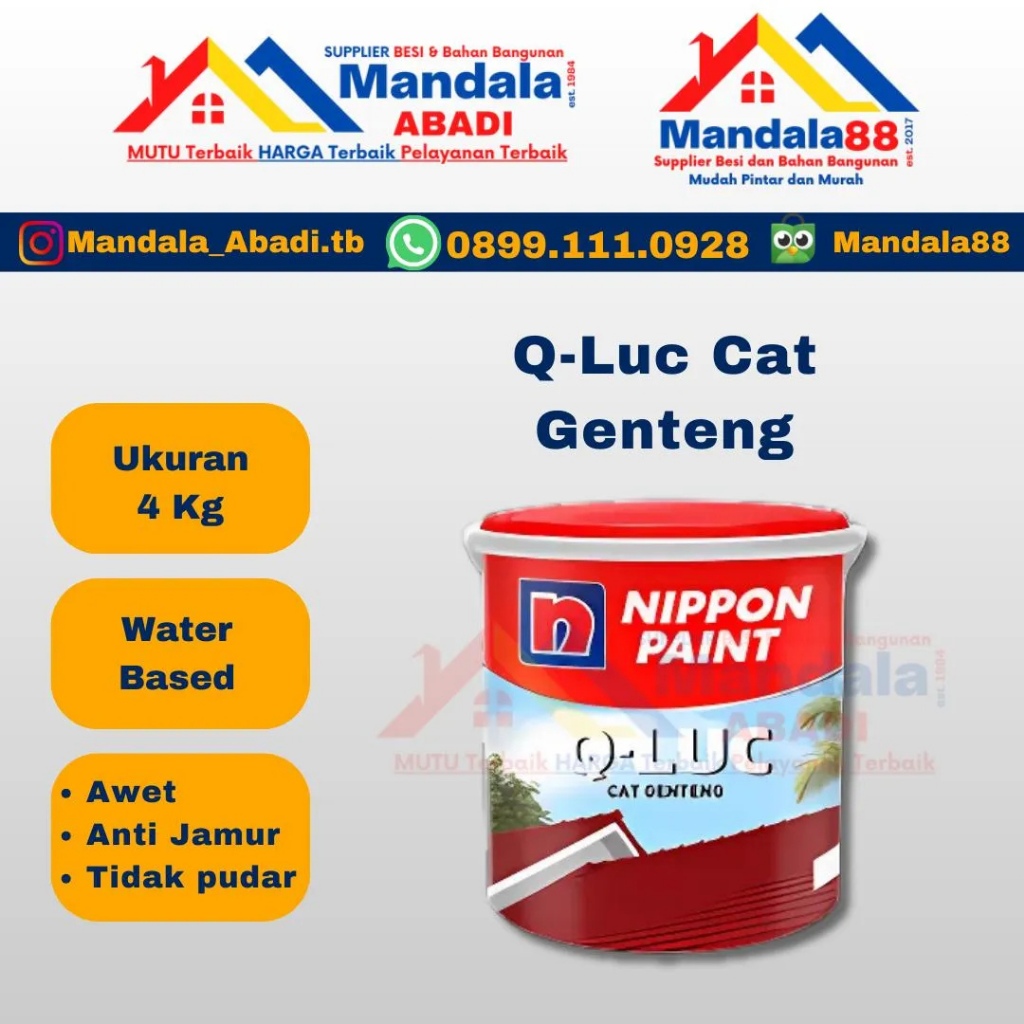 Cat Genteng Qluc Cat Genteng Murah