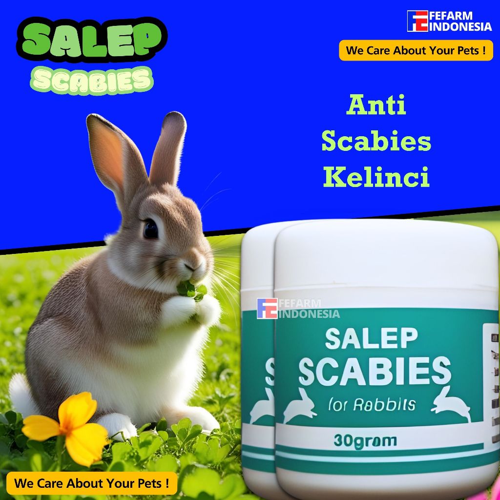 SALEP SCABIES OBAT JAMUR KELINCI SUPER AMPUH FEFARM