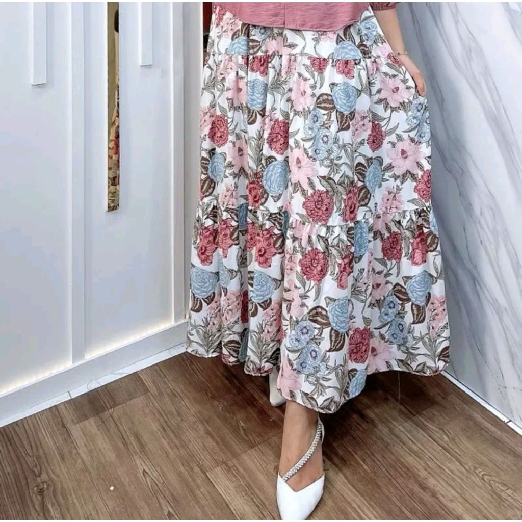 ilmaku-FARA rok by ammara-rok motif-rok panjang-rok rayon motif