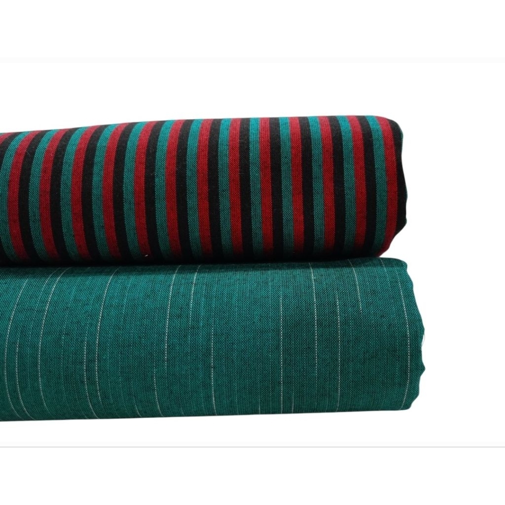 Kain Tenun Lurik Jogja Klaten Klasik Hijau Tosca Prasojo