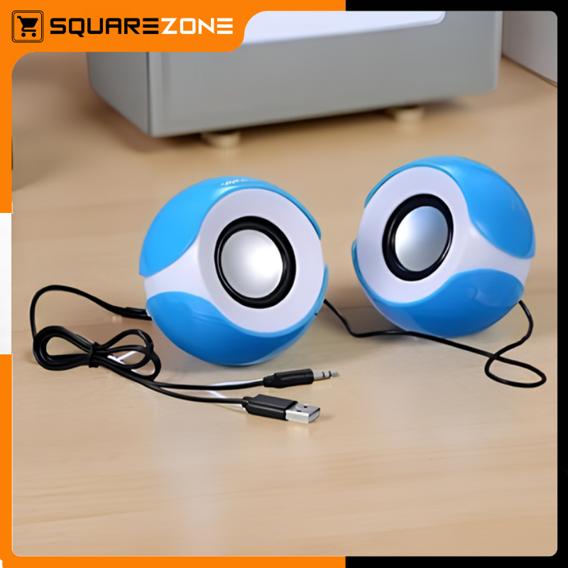 Mini Speaker Bulat Komputer/ Laptop Speaker Koneksi USB Mini Speaker USB Bulat AK2012