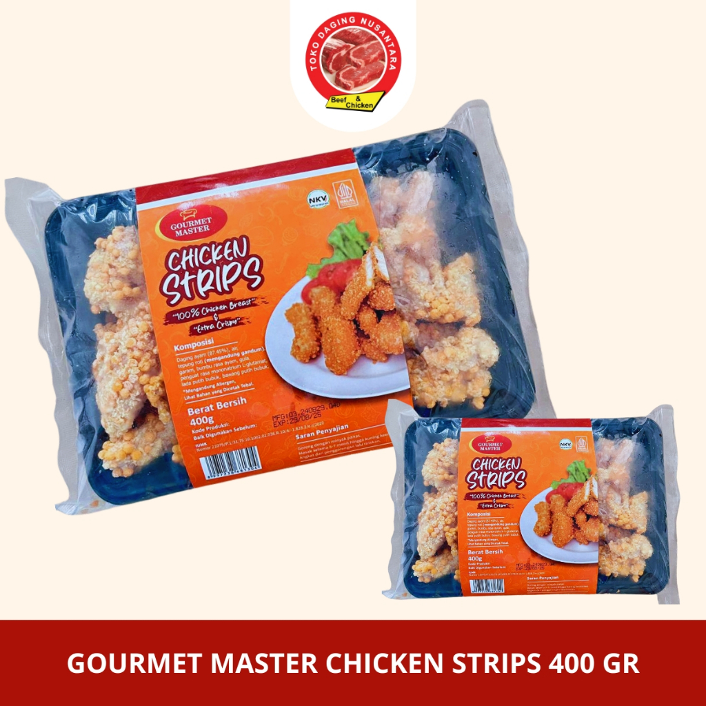 

GOURMET MASTER CHICKEN STRIP 400 GR
