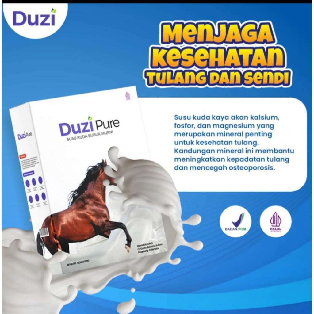 

DUZI PURE Susu Kuda Murni Herbal 200 gram