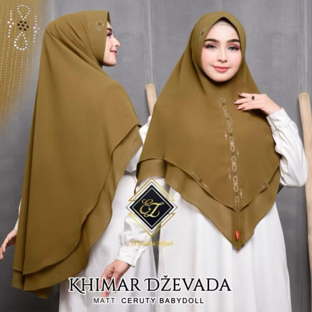 Khimar Ceruty Jilbab Ceruty Khimar Dzevada by Elzahra Hijab