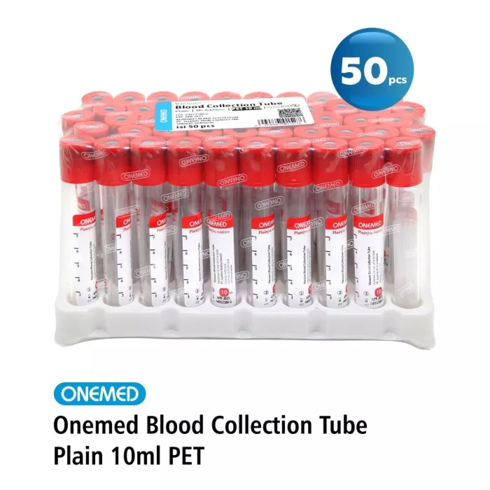 Tabung Darah Blood Collection Tube Plain PET 10ml / Tabung Plain 10ml