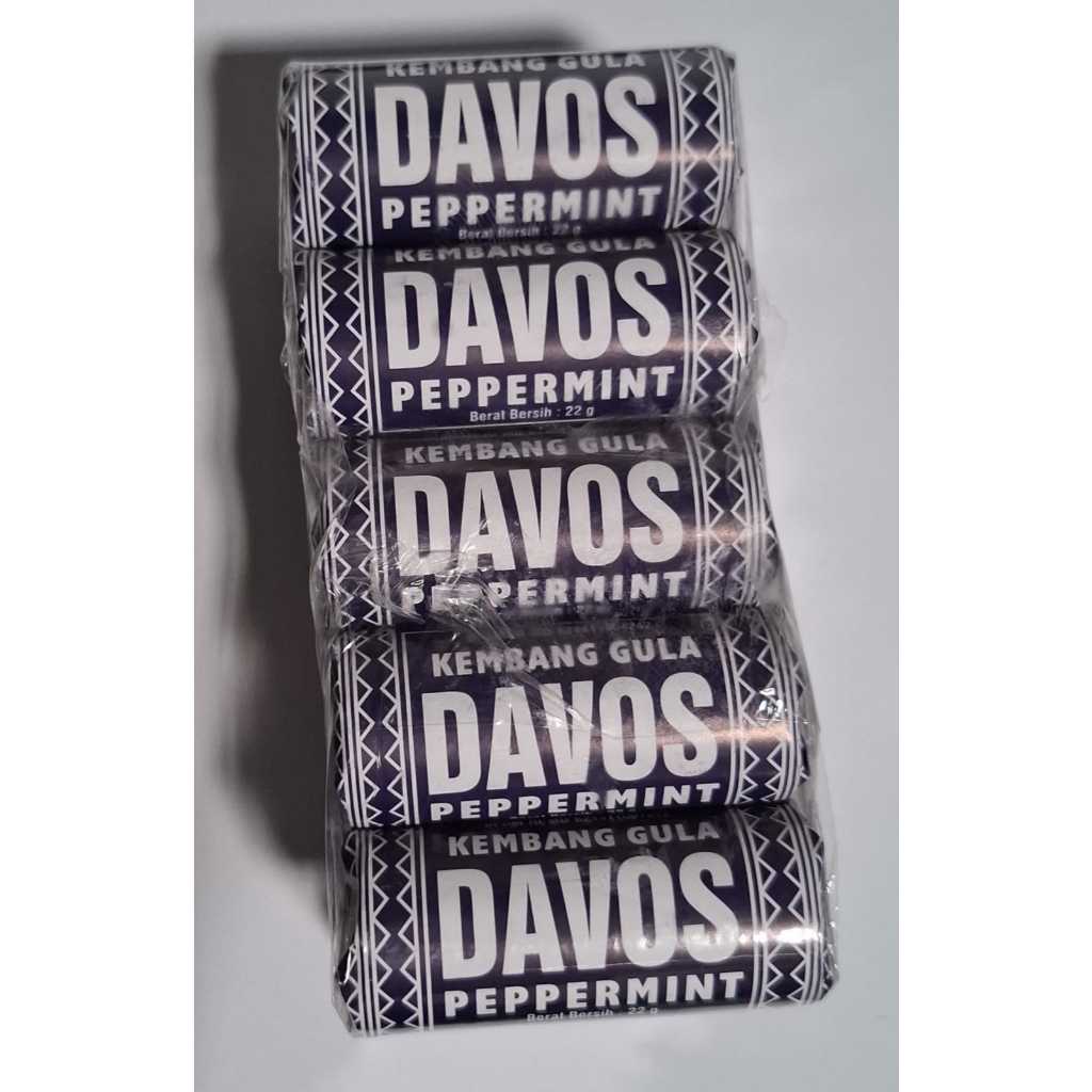 

permen davos roll biru pappermint berat bersih 22g