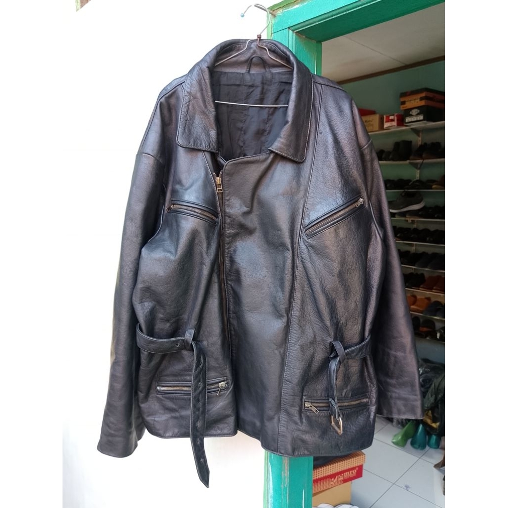 Jaket Ramones Kulit Sapi