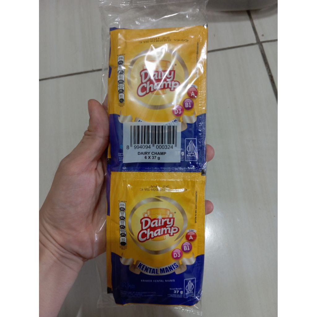 

DAIRY CHAMP SUSU KENTAL MANIS RENCENG 6'S