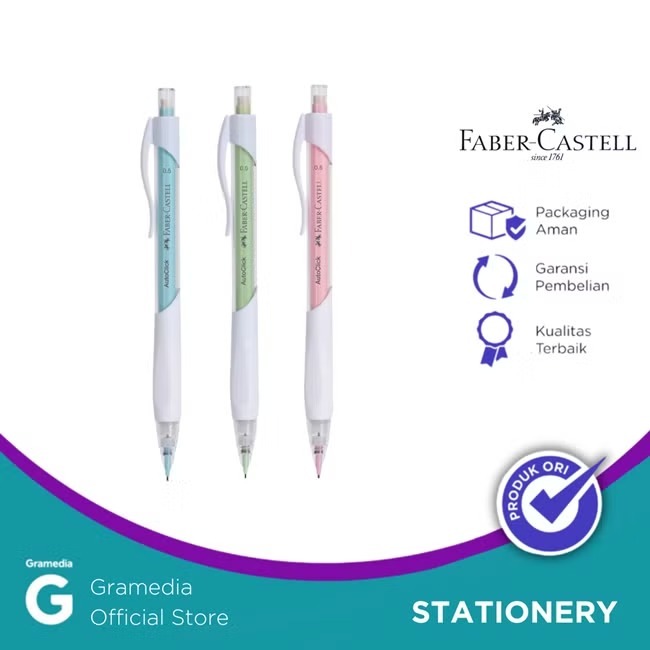 

Gramedia Karawaci - Faber-Castell Autoclick 0.5 Mm White Barrel Blister 533894